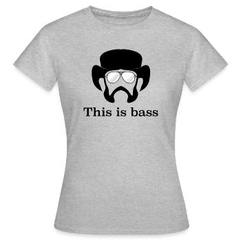 Rockface Oldschool - Frauen T-Shirt - Grau meliert - Vorne - AI Model Female 172 dark (172cm)