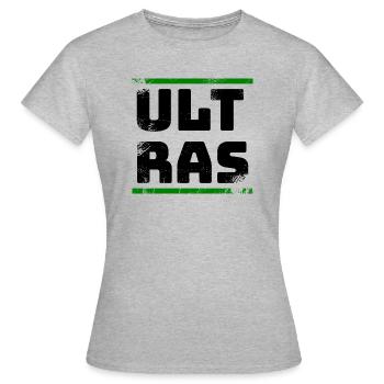 Ultras - T-shirt Femme - gris chiné - Devant - AI Model Female 172 dark (172cm)