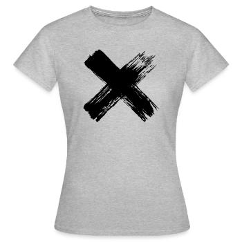 Censuré - T-shirt Femme - gris chiné - Devant - AI Model Female 172 dark (172cm)