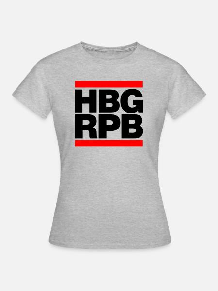 Hamburg Reeperbahn (HBG RPG) - Frauen T-Shirt - Grau meliert