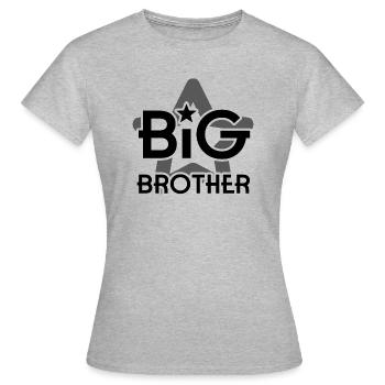 FRÈRE AÎNÉ - T-shirt Femme - gris chiné - Devant - AI Model Female 172 dark (172cm)