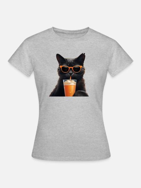 Milchshake - Frauen T-Shirt - Grau meliert