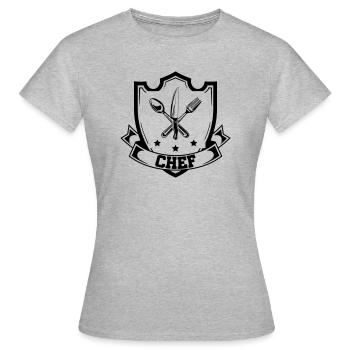 Chef Chef - Women's T-Shirt - heather grey - Front - AI Model Female 172 dark (172cm)