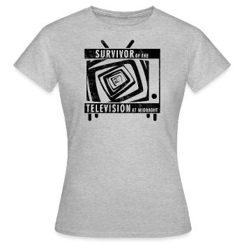 Survivor Of The Midnight TV - T-shirt Femme - gris chiné - Devant - AI Model Female 172 dark (172cm)
