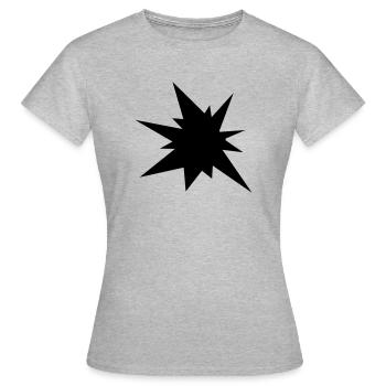 Explosion Stern - Frauen T-Shirt - Grau meliert - Vorne - AI Model Female 172 dark (172cm)