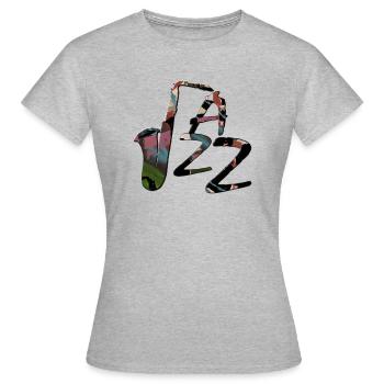 JAZZ - T-shirt Femme - gris chiné - Devant - AI Model Female 172 dark (172cm)