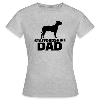 Staffordshire - Frauen T-Shirt - Grau meliert - Vorne - AI Model Female 172 dark (172cm)