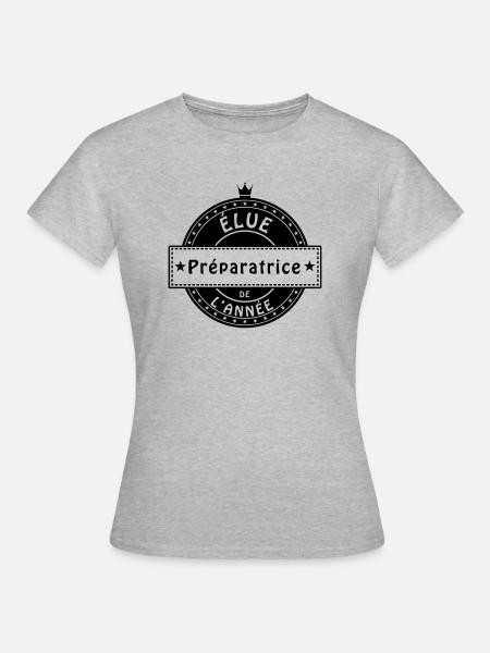 elue preparatrice - T-shirt Femme - gris chiné