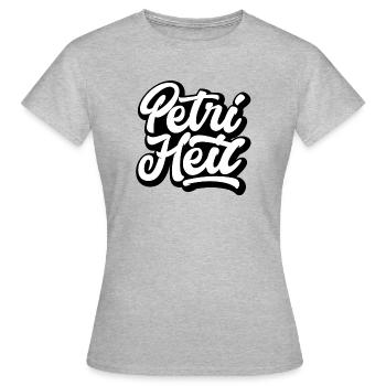 Petri Heil - Frauen T-Shirt - Grau meliert - Vorne - AI Model Female 172 dark (172cm)