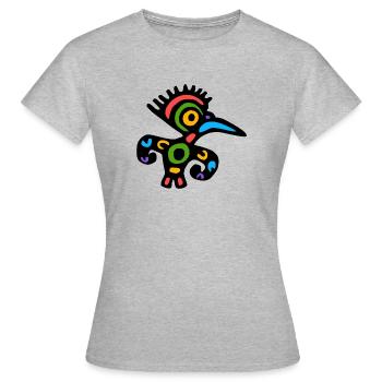 Maya Kultur, Lateinamerika - Frauen T-Shirt - Grau meliert - Vorne - AI Model Female 172 dark (172cm)