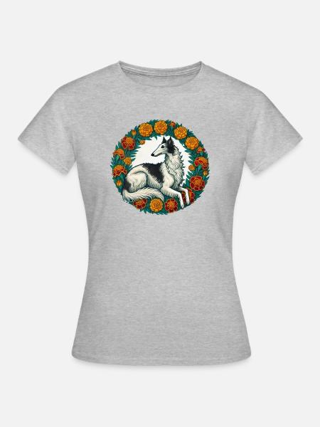 Barsoi - Frauen T-Shirt - Grau meliert