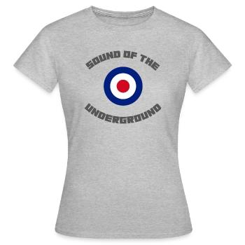 Sound of the Underground - Women's T-Shirt - heather grey - Front - AI Model Female 172 dark (172cm)