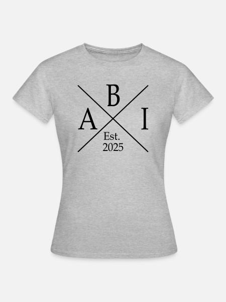 ABI Est 25 - Frauen T-Shirt - Grau meliert