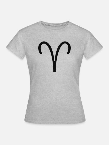 aries / widder - Frauen T-Shirt - Grau meliert