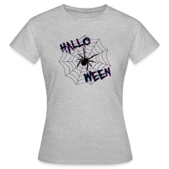 halloween - Frauen T-Shirt - Grau meliert - Vorne - AI Model Female 172 dark (172cm)