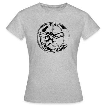 felge - Frauen T-Shirt - Grau meliert - Vorne - AI Model Female 172 dark (172cm)