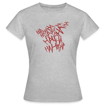 Rires de Joker - T-shirt Femme - gris chiné - Devant - AI Model Female 172 dark (172cm)