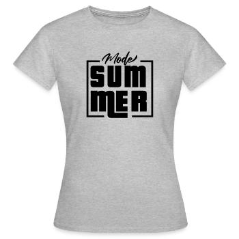 SUMMER MODE - Women's T-Shirt - heather grey - Front - AI Model Female 172 dark (172cm)