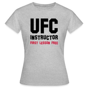 ufc instructor - Women's T-Shirt - heather grey - Front - AI Model Female 172 dark (172cm)