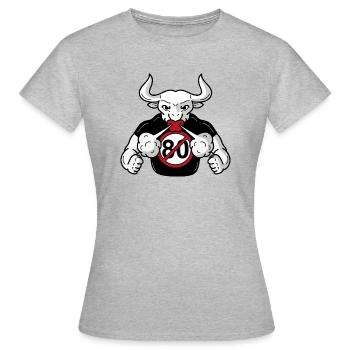 On est pas des vaches à lait 80 km h - T-shirt Femme - gris chiné - Devant - AI Model Female 172 dark (172cm)