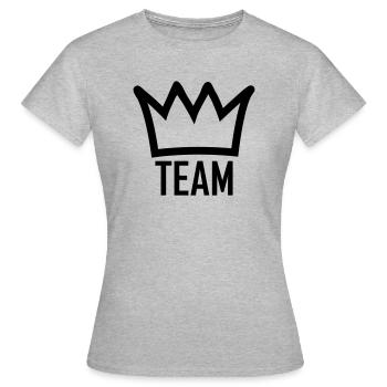 team - T-shirt Femme - gris chiné - Devant - AI Model Female 172 dark (172cm)
