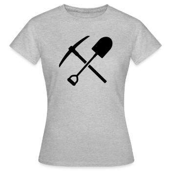 mining - Women's T-Shirt - heather grey - Front - AI Model Female 172 dark (172cm)