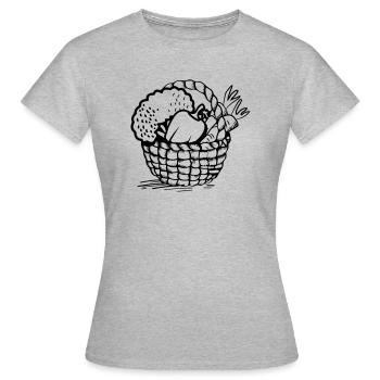 gemüse korb - Frauen T-Shirt - Grau meliert - Vorne - AI Model Female 172 dark (172cm)