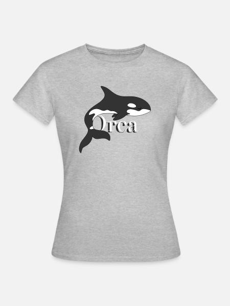 Orca Dream – Épaulard majestueux - T-shirt Femme - gris chiné