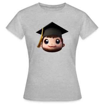 Baccalauréat Diplôme de fin d’études supérieures - T-shirt Femme - gris chiné - Devant - AI Model Female 172 dark (172cm)
