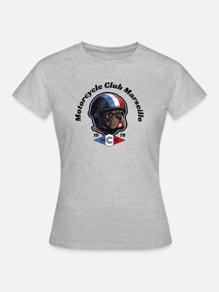 French Motor Bully - Frauen T-Shirt - Grau meliert