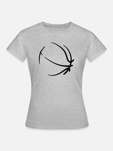 Basketball 08 - Frauen T-Shirt - Grau meliert