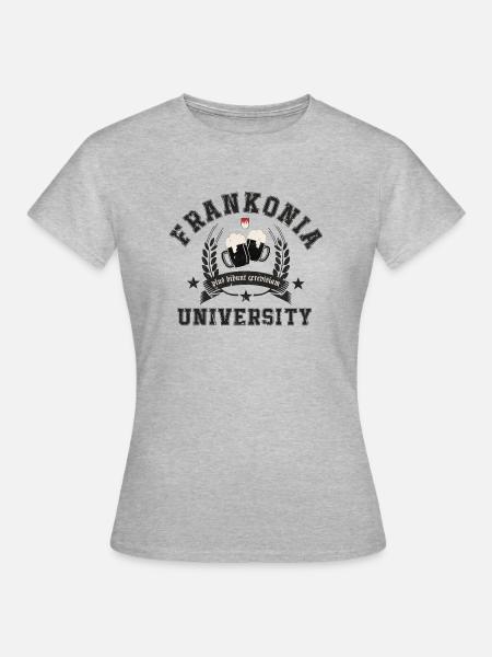 Frankonia University - Frauen T-Shirt - Grau meliert