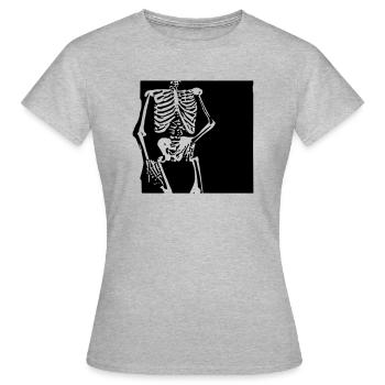 Skeleton - Women's T-Shirt - heather grey - Front - AI Model Female 172 dark (172cm)