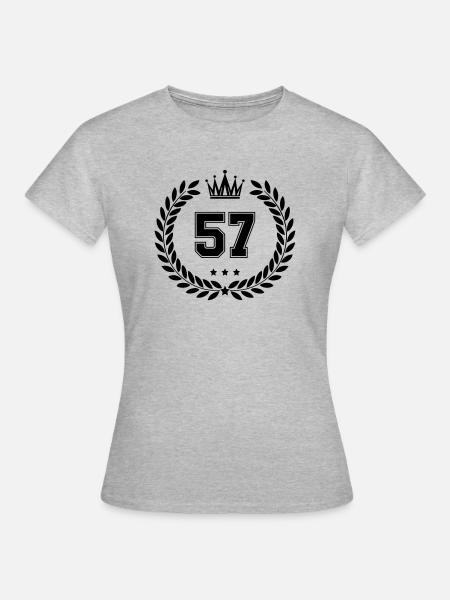 wappen 57 - Frauen T-Shirt - Grau meliert