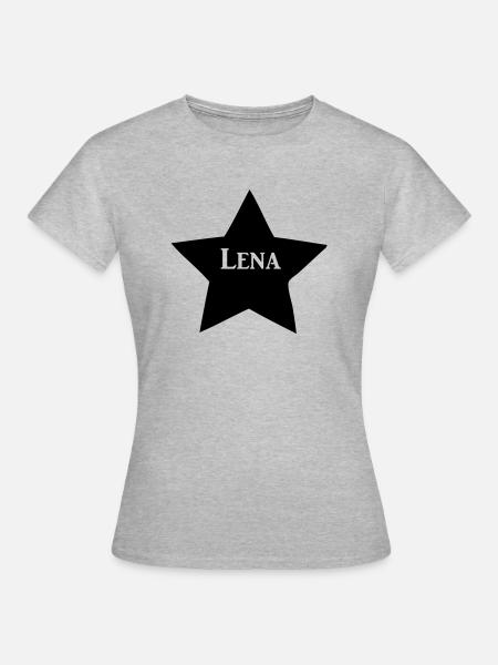 lena - Frauen T-Shirt - Grau meliert