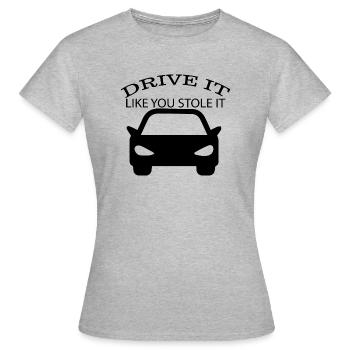 Voiture voiture - T-shirt Femme - gris chiné - Devant - AI Model Female 172 dark (172cm)