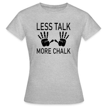 escalade - T-shirt Femme - gris chiné - Devant - AI Model Female 172 dark (172cm)
