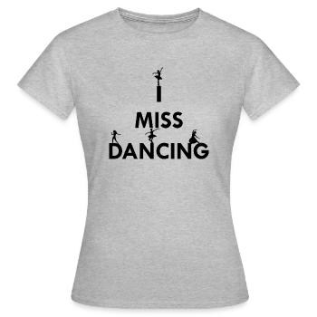 Dancing Dance Music - Women's T-Shirt - heather grey - Front - AI Model Female 172 dark (172cm)