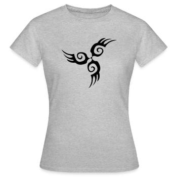 tribal - Frauen T-Shirt - Grau meliert - Vorne - AI Model Female 172 dark (172cm)
