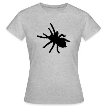 Spinnen Arachnophobie arachnophobia Spider arachne - Frauen T-Shirt - Grau meliert - Vorne - AI Model Female 172 dark (172cm)