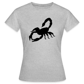 skorpion silhouette - Frauen T-Shirt - Grau meliert - Vorne - AI Model Female 172 dark (172cm)