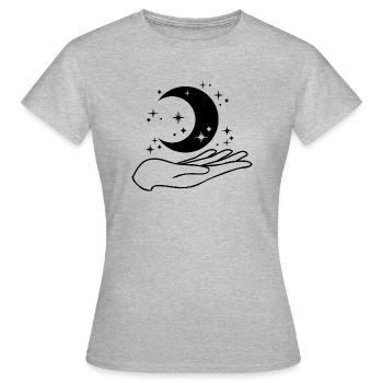 Tenir le ciel nocturne - T-shirt Femme - gris chiné - Devant - AI Model Female 172 dark (172cm)