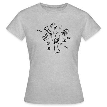 Oh Snap! - Women's T-Shirt - heather grey - Front - AI Model Female 172 dark (172cm)