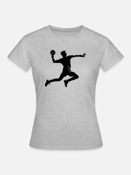 handball - Frauen T-Shirt - Grau meliert