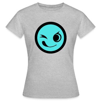Émoticône - T-shirt Femme - gris chiné - Devant - AI Model Female 172 dark (172cm)