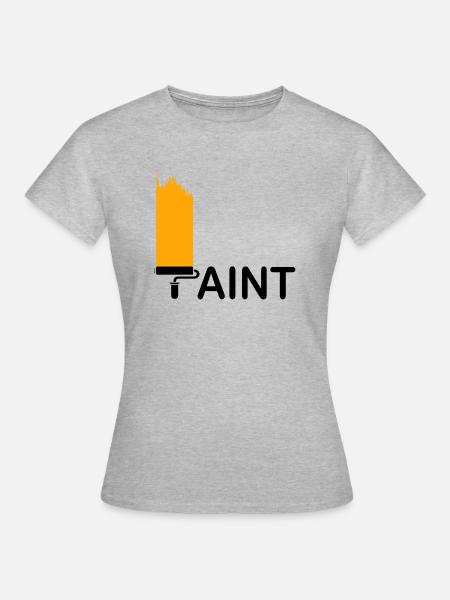 Paint - Frauen T-Shirt - Grau meliert