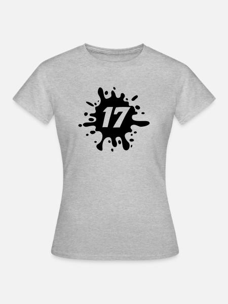 17 - Frauen T-Shirt - Grau meliert