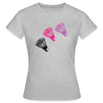 federball - Frauen T-Shirt - Grau meliert - Vorne - AI Model Female 172 dark (172cm)