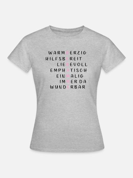 HEBAMME - Frauen T-Shirt - Grau meliert