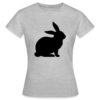 lièvre - T-shirt Femme - gris chiné - Devant - AI Model Female 172 dark (172cm)